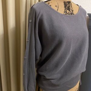“New York & Co.” Dark Gray Lightweight Sweater.